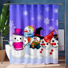 Let s Have Fun With Snowmen Shower Curtain 60  X 72  (medium) 