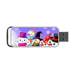 Let s Have Fun With Snowmen Portable Usb Flash (one Side)