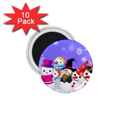 Let s Have Fun With Snowmen 1 75  Magnets (10 Pack) 