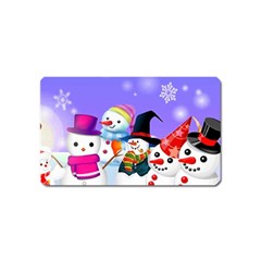 Let s Have Fun With Snowmen Magnet (name Card)