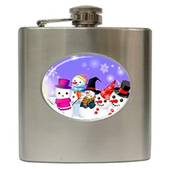 Let s Have Fun With Snowmen Hip Flask (6 Oz)