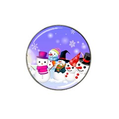 Let s Have Fun With Snowmen Hat Clip Ball Marker (4 Pack)