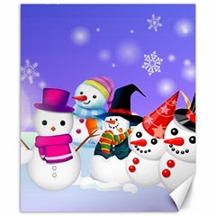 Let s Have Fun With Snowmen Canvas 8  X 10 