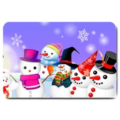 Let s Have Fun With Snowmen Large Doormat