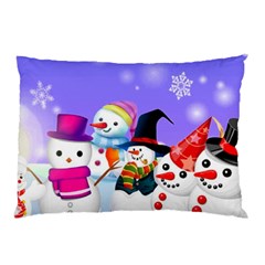 Let s Have Fun With Snowmen Pillow Case (two Sides)