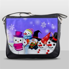 Let s Have Fun With Snowmen Messenger Bag