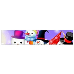 Let s Have Fun With Snowmen Small Premium Plush Fleece Scarf