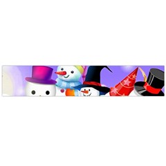 Let s Have Fun With Snowmen Large Premium Plush Fleece Scarf 