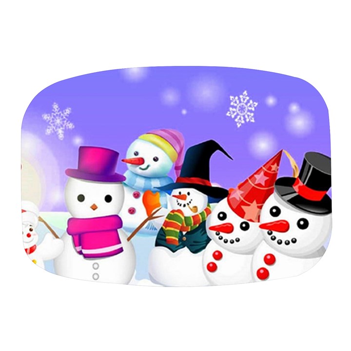 Let s Have Fun With Snowmen Mini Square Pill Box