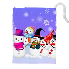 Let s Have Fun With Snowmen Drawstring Pouch (5xl)