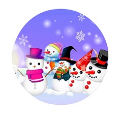 Let s Have Fun With Snowmen Mini Round Pill Box (pack Of 3)