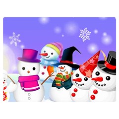 Let s Have Fun With Snowmen Two Sides Premium Plush Fleece Blanket (baby Size)