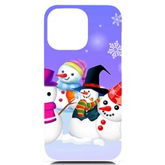 Let s Have Fun With Snowmen Iphone 14 Pro Max Black Uv Print Pc Hardshell Case