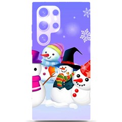 Let s Have Fun With Snowmen Samsung Galaxy S24 Ultra 6 9 Inch Black Tpu Uv Case