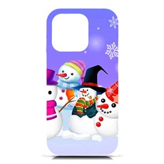 Let s Have Fun With Snowmen Iphone 16 Pro Black Uv Print Pc Hardshell Case by kyorashop23