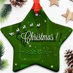 Merry Christmas , Holidays, Celebrations Star Ornament (two Sides) by kyorashop23