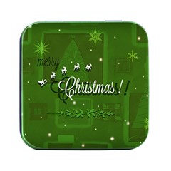 Merry Christmas , Holidays, Celebrations Square Metal Box (black) by kyorashop23