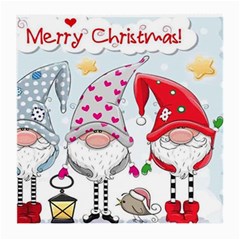 Merry Christmas, Christmas, Cute, Red, Merry, Gnomes Medium Glasses Cloth by kyorashop23