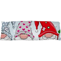 Merry Christmas, Christmas, Cute, Red, Merry, Gnomes 21 x63  Body Pillow Case Dakimakura (two Sides) by kyorashop23