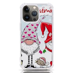 Merry Christmas, Christmas, Cute, Red, Merry, Gnomes Iphone 13 Pro Tpu Uv Print Case by kyorashop23