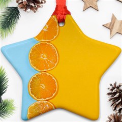 Orange, Slices, Fruit, Citrus Ornament (star)