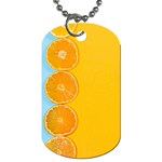 Orange, Slices, Fruit, Citrus Dog Tag (One Side) Front