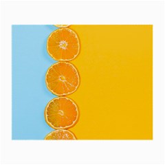 Orange, Slices, Fruit, Citrus Small Glasses Cloth (2 Sides)