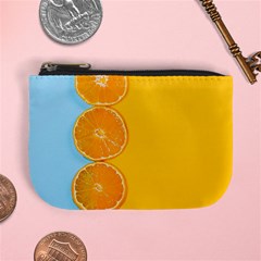 Orange, Slices, Fruit, Citrus Mini Coin Purse by kyorashop23