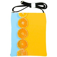 Orange, Slices, Fruit, Citrus Shoulder Sling Bag