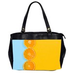 Orange, Slices, Fruit, Citrus Oversize Office Handbag (2 Sides) Front