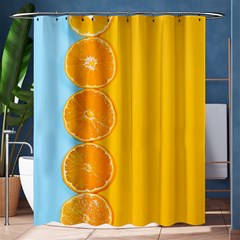 Orange, Slices, Fruit, Citrus Shower Curtain 60  X 72  (medium)  by kyorashop23