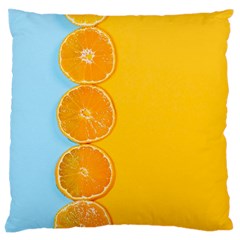 Orange, Slices, Fruit, Citrus Large Cushion Case (One Side)