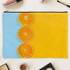 Orange, Slices, Fruit, Citrus Cosmetic Bag (XXXL)