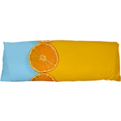 Orange, Slices, Fruit, Citrus 25 x71  Body Pillow Case Dakimakura (two Sides) by kyorashop23