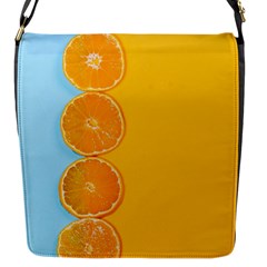 Orange, Slices, Fruit, Citrus Flap Closure Messenger Bag (S)