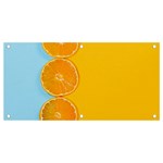 Orange, Slices, Fruit, Citrus Banner and Sign 4  x 2  Front