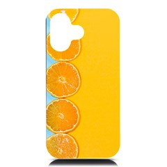 Orange, Slices, Fruit, Citrus Iphone 16 Black Uv Print Pc Hardshell Case by kyorashop23