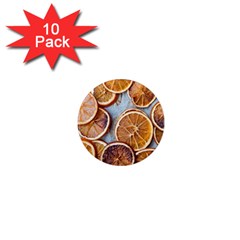 Orange, Slices, Fruits, Citrus 1  Mini Magnet (10 Pack) 