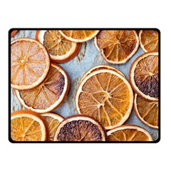 Orange, Slices, Fruits, Citrus Fleece Blanket (small)