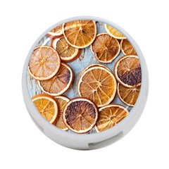 Orange, Slices, Fruits, Citrus 4-port Usb Hub (one Side) by kyorashop23