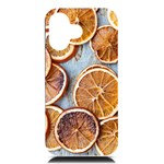 Orange, Slices, Fruits, Citrus iPhone 16 Black UV Print PC Hardshell Case Front