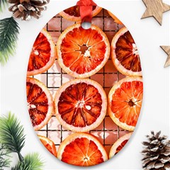 Orange, Fruit, Citrus Ornament (oval)