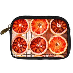 Orange, Fruit, Citrus Digital Camera Leather Case