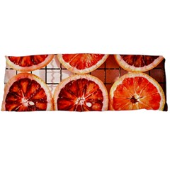 Orange, Fruit, Citrus One Side Body Pillow Cases by kyorashop23