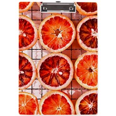 Orange, Fruit, Citrus A4 Acrylic Clipboard by kyorashop23