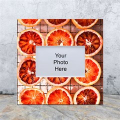 Orange, Fruit, Citrus White Box Photo Frame 4  X 6  by kyorashop23