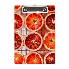 Orange, Fruit, Citrus A5 Acrylic Clipboard by kyorashop23