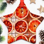 Peorange, Fruit, Citrus Ornament (Star) Front