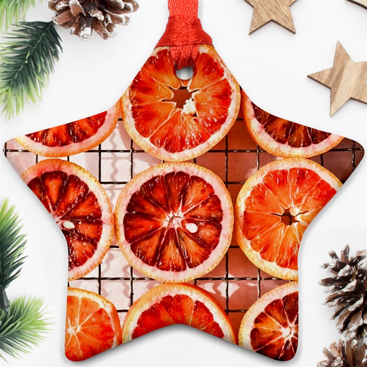 Peorange, Fruit, Citrus Ornament (Star)