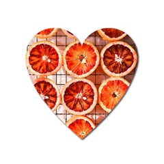 Peorange, Fruit, Citrus Heart Magnet